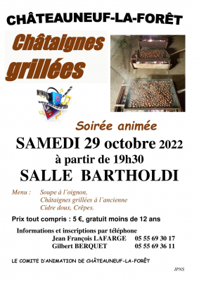 Soirée châtaignes grillées