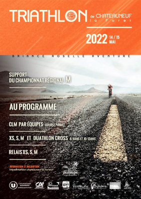 Affiche du Triathlon 2022