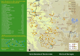 Carte des balades et randonnées
