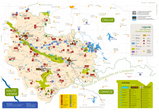 Carte touristique Monts &amp; Barrages